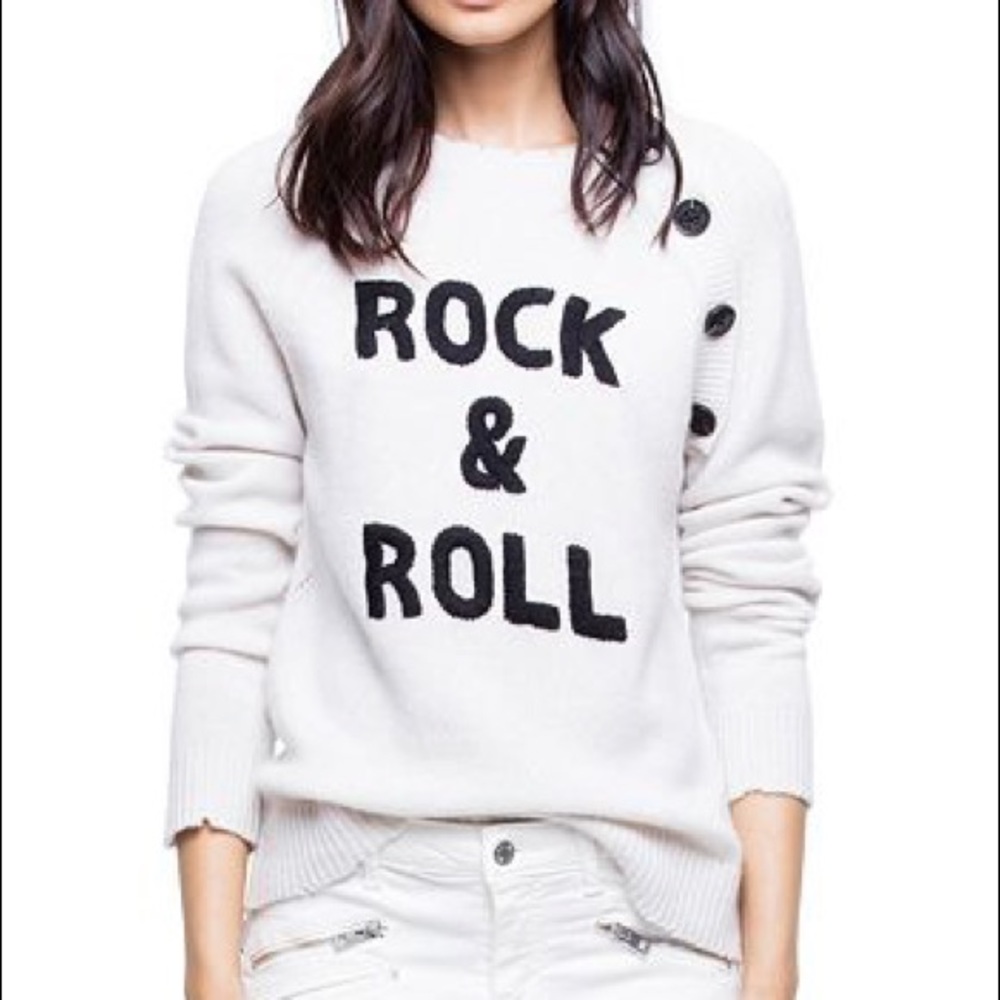 NEW! Zadig & Voltaire Reglis Bis Cashmere sweater